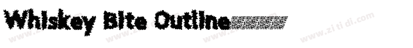 Whiskey Bite Outline字体转换